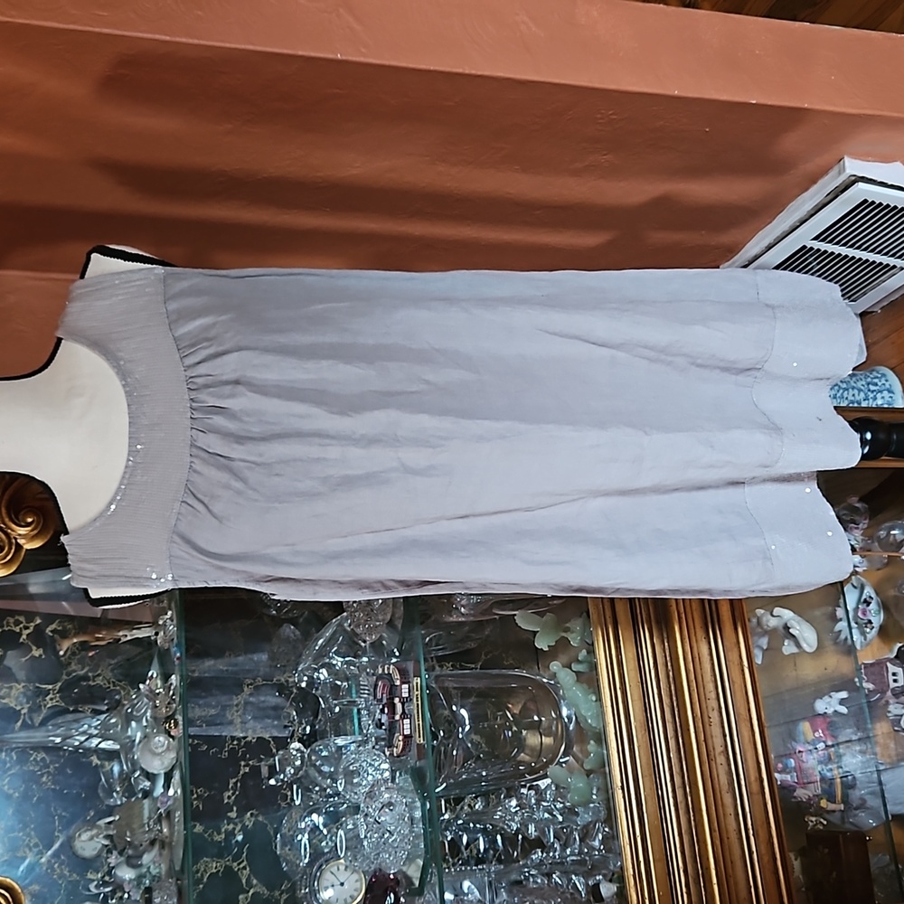 NWT Lungo L'arno Linen and Sequin  Dress